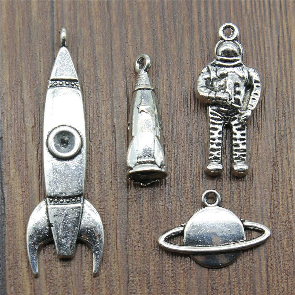 Vintage Fashion Wholesale - 팔찌 행성 매력에 대한 10pcs 매력