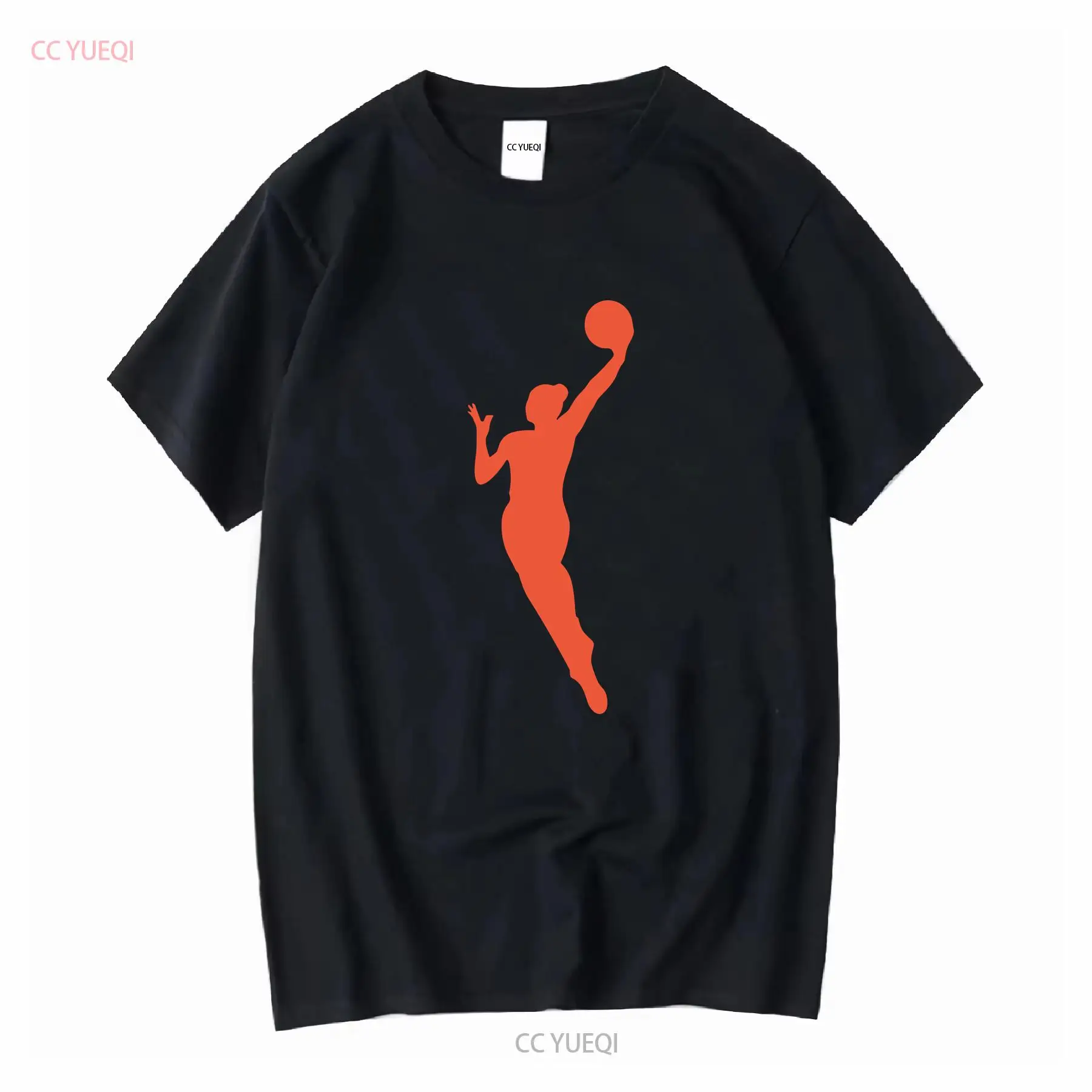 Vintage Fashion Knitwear - 헤비 코튼 티셔츠 WNBA 오렌지 플레이어