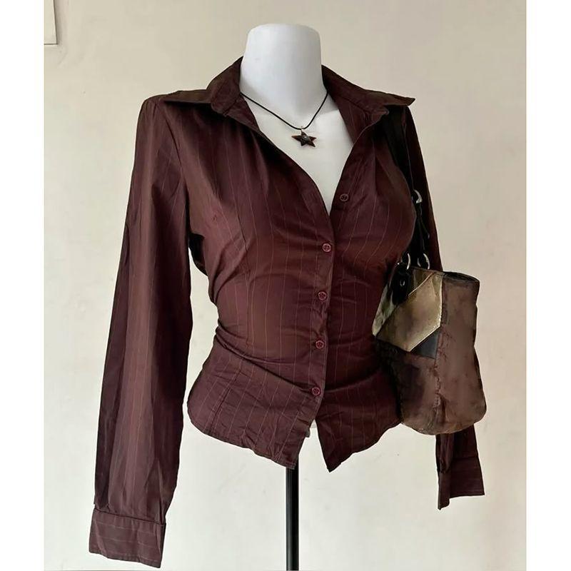Vintage Fashion Korea - 2025 여름 신상 레트로 클래식 셔츠