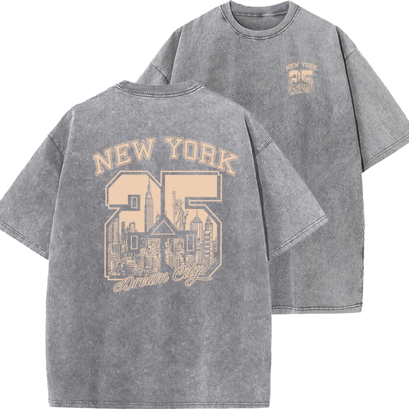 Vintage Fashion New York - 뉴욕시 재미 있은 인쇄 여성 T