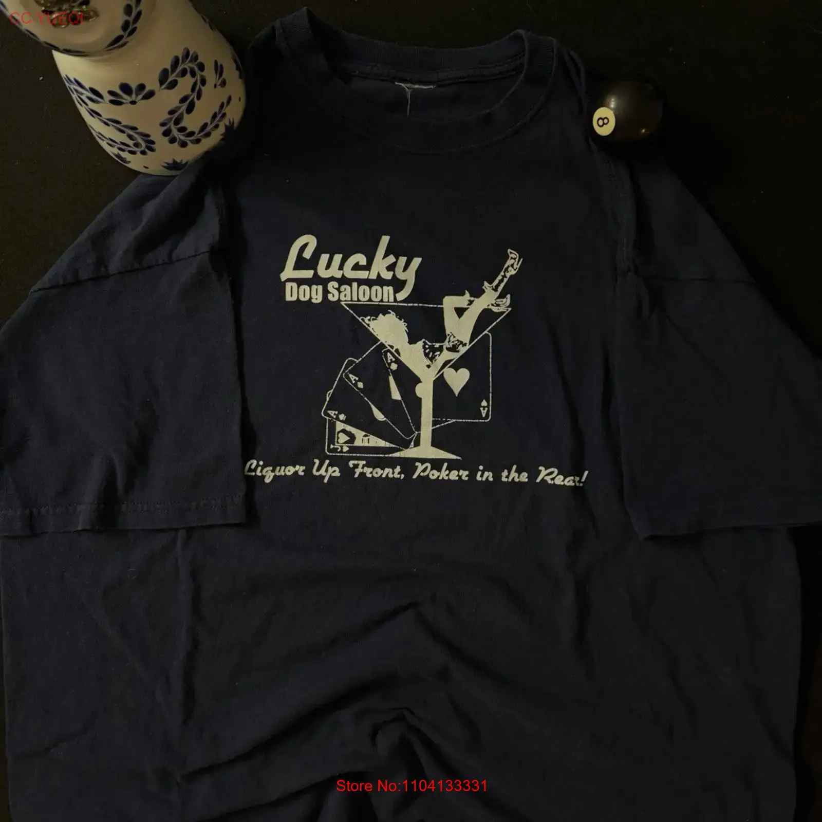 Vintage Fashion Las Vegas - 빈티지 1990년대 러키 도그 살룬 티셔츠