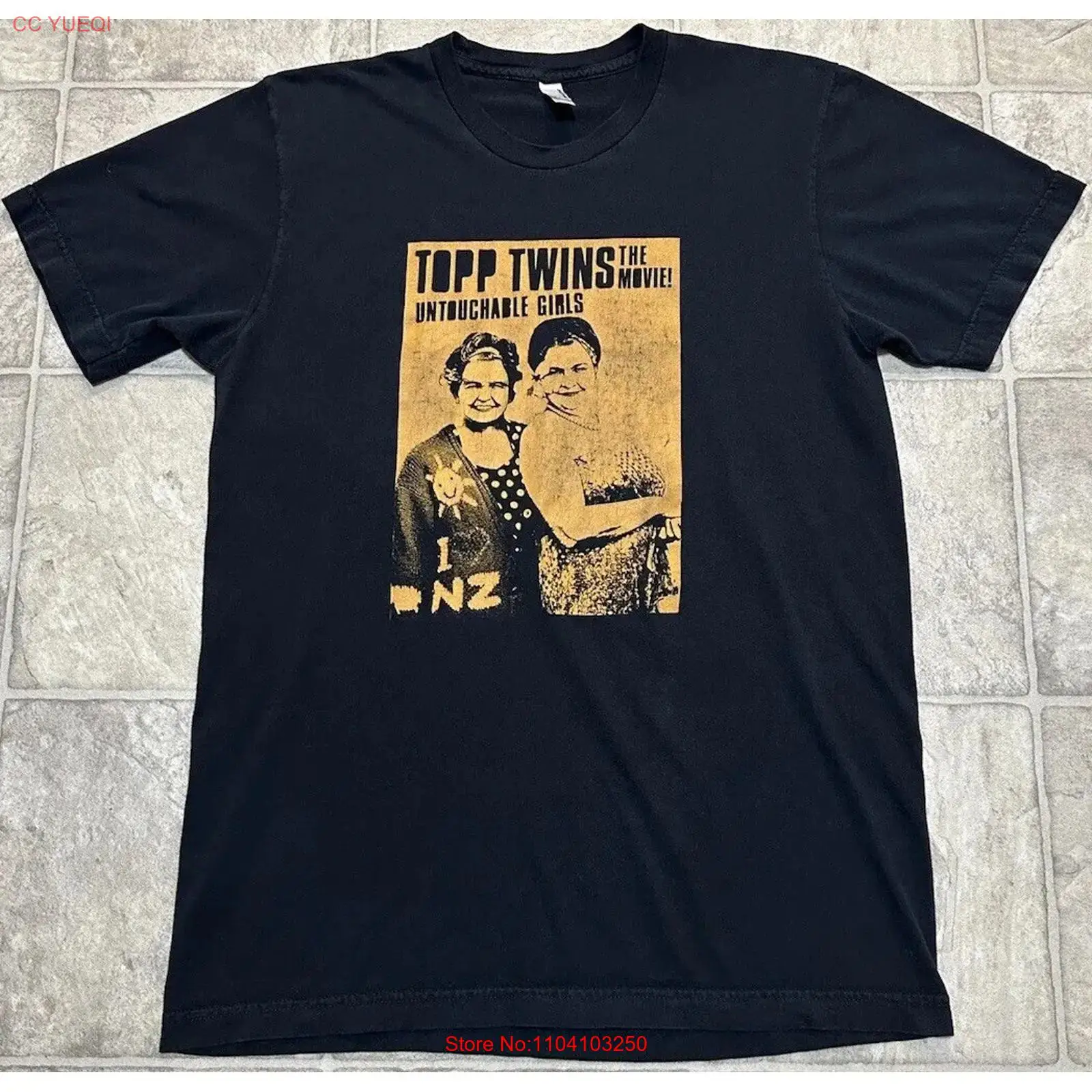 Vintage Fashion Nz - Topp Twins 영화 티셔츠 블랙 남성용