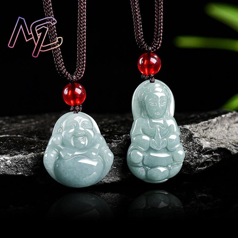 미얀마 경옥 관음 부처님 펜던트 목걸이 빈티지 천연 보 - Vintage Fashion Necklace 리뷰 및 가격