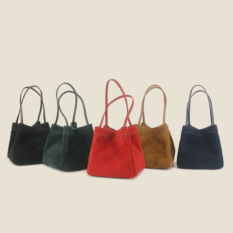 가을 겨울 신상 스웨이드 가죽 마켓 토트백, 숄더백 겸 - Vintage Fashion Market 리뷰 및 가격