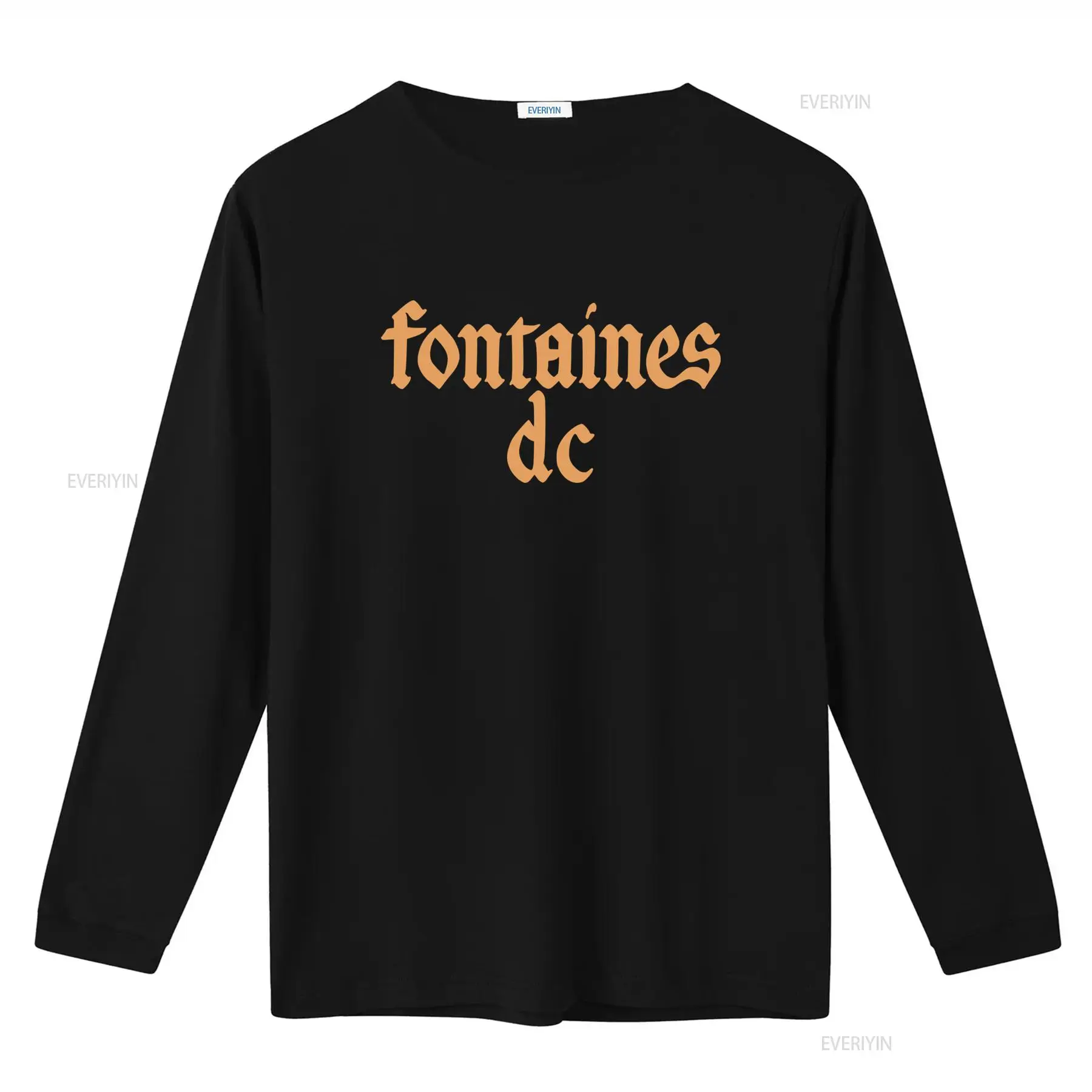 Fontaines D C '고딕 로고' 블랙 티셔츠 새 - Vintage Fashion Knitwear 리뷰 및 가격