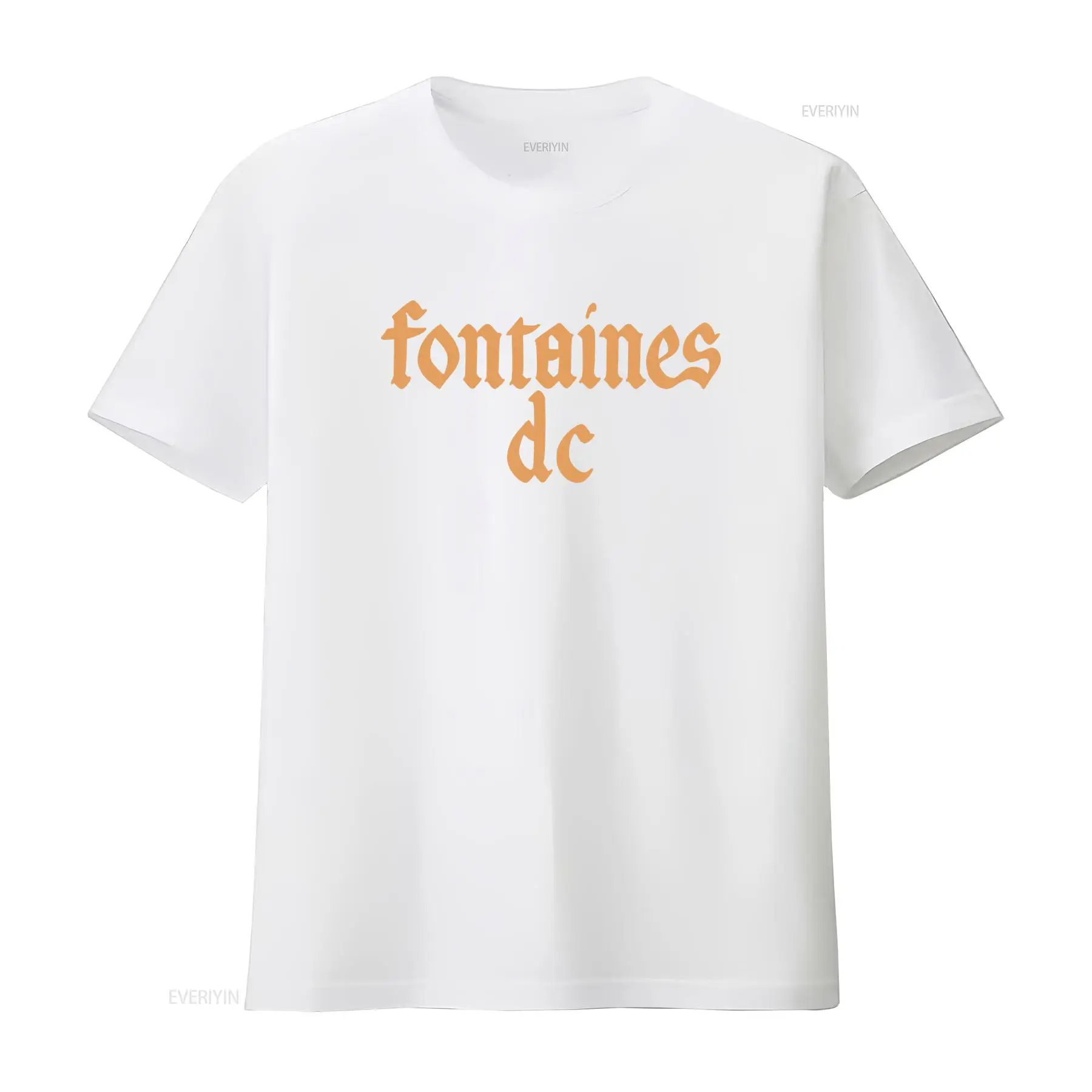 Fontaines D C '고딕 로고' 블랙 티셔츠 새 - Vintage Fashion Knitwear 리뷰 및 가격