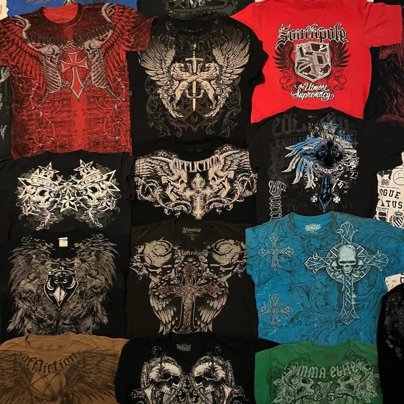 Flea Market Affliction 티셔츠 남자  - Vintage Fashion Market 리뷰 및 가격