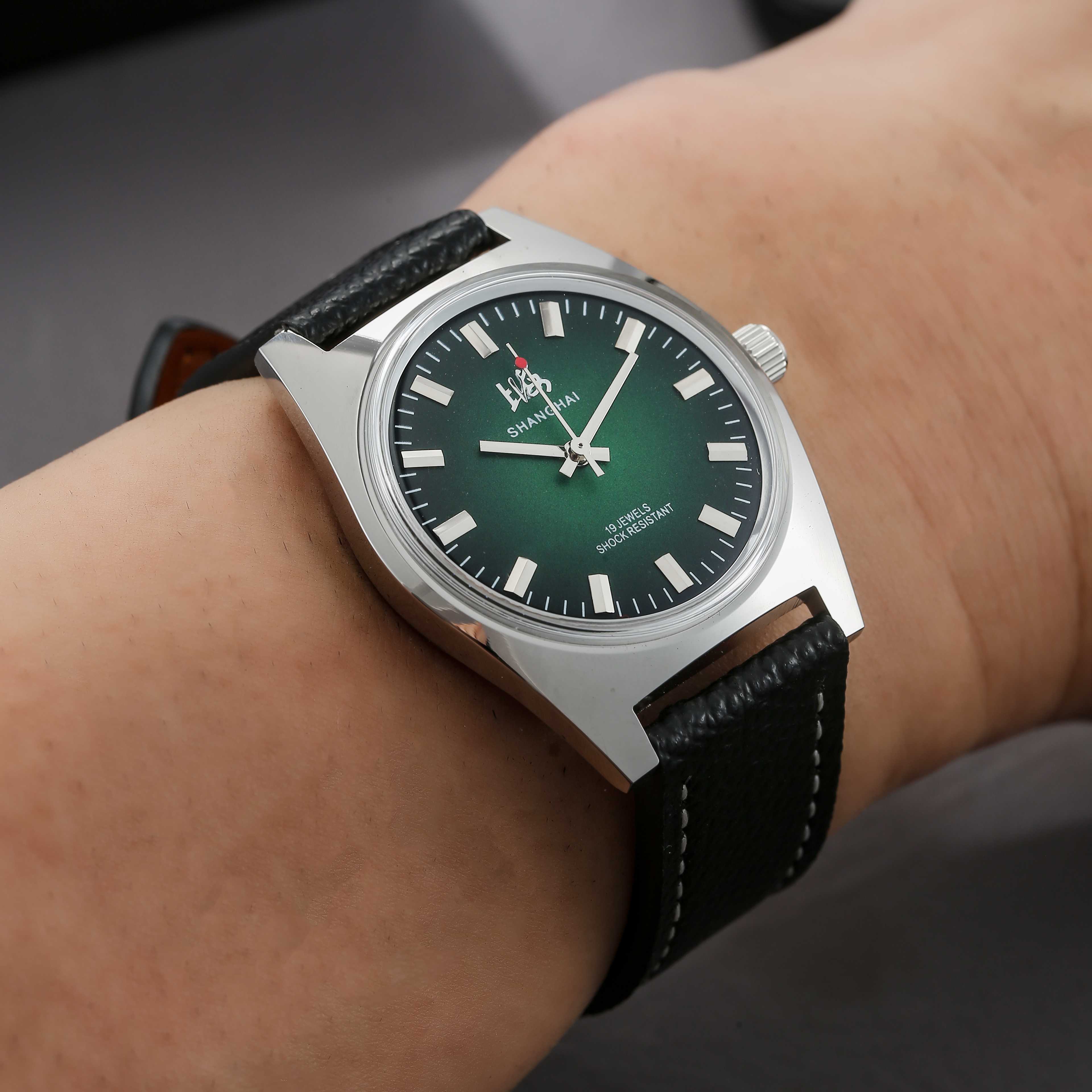 상하이 36MM 남성용 수동 기계식 시계 7120 방수 - Vintage Fashion Wholesale 리뷰 및 가격