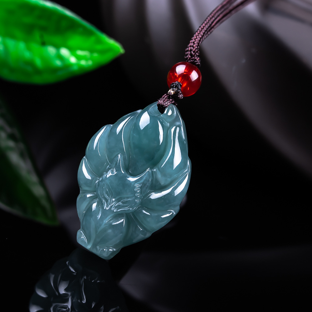 천연 버마산 경옥 여우 펜던트 목걸이 빈티지 액세서리  - Vintage Fashion Necklace 리뷰 및 가격