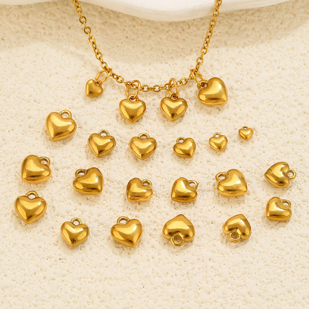 20개 3D 입체 하트 참 18K PVD 스테인리스 스 - Vintage Fashion Wholesale 리뷰 및 가격