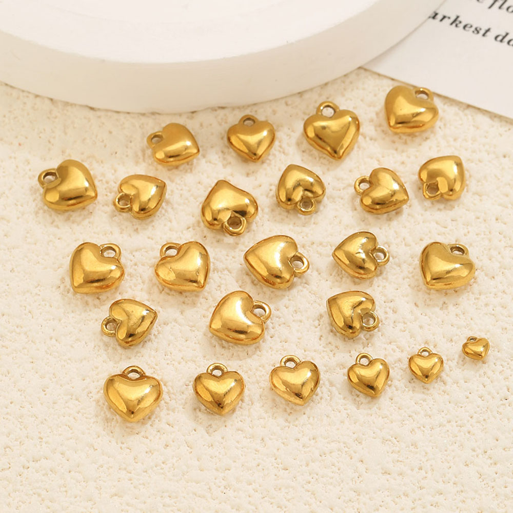 20개 3D 입체 하트 참 18K PVD 스테인리스 스 - Vintage Fashion Wholesale 리뷰 및 가격