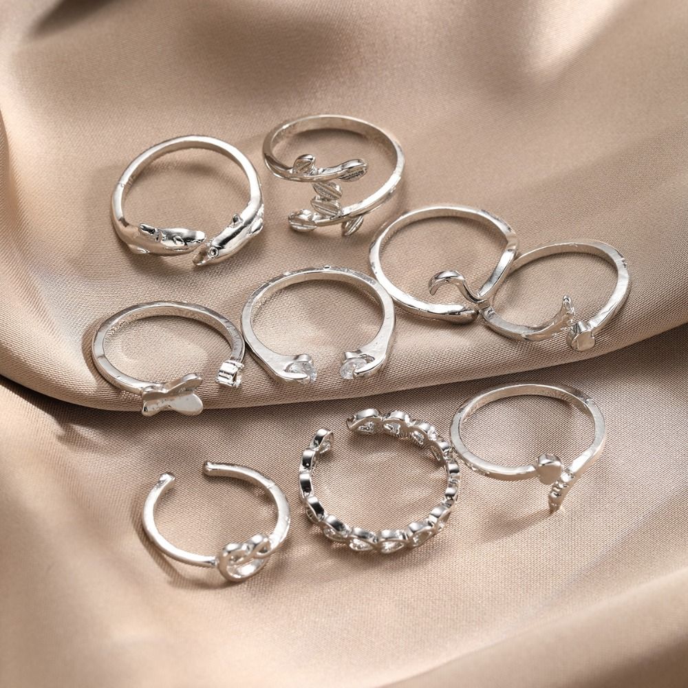 정교한 빈티지 하트 발가락 반지, 오픈형 합금 나비 발 - Vintage Fashion Rings 리뷰 및 가격