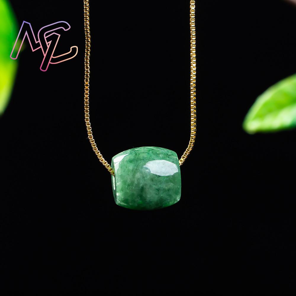 천연 진짜 옥 구슬 펜던트 미얀마 제이드 목걸이 디자이 - Vintage Fashion Necklace 리뷰 및 가격