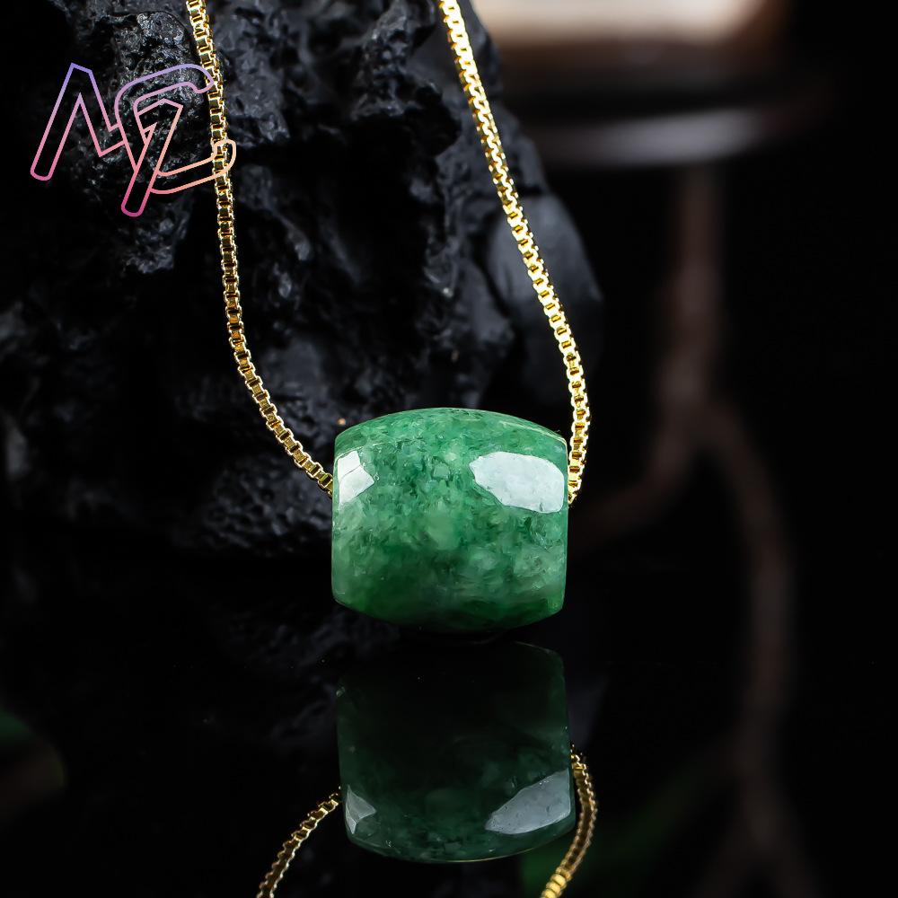 천연 진짜 옥 구슬 펜던트 미얀마 제이드 목걸이 디자이 - Vintage Fashion Necklace 리뷰 및 가격