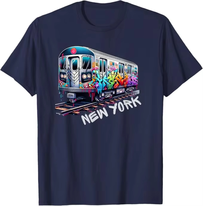 뉴욕 기차 낙서 스타일 NYC 지하철 차량 레트로 빈티 - Vintage Fashion New York 리뷰 및 가격