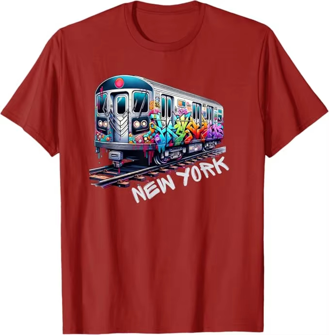 뉴욕 기차 낙서 스타일 NYC 지하철 차량 레트로 빈티 - Vintage Fashion New York 리뷰 및 가격