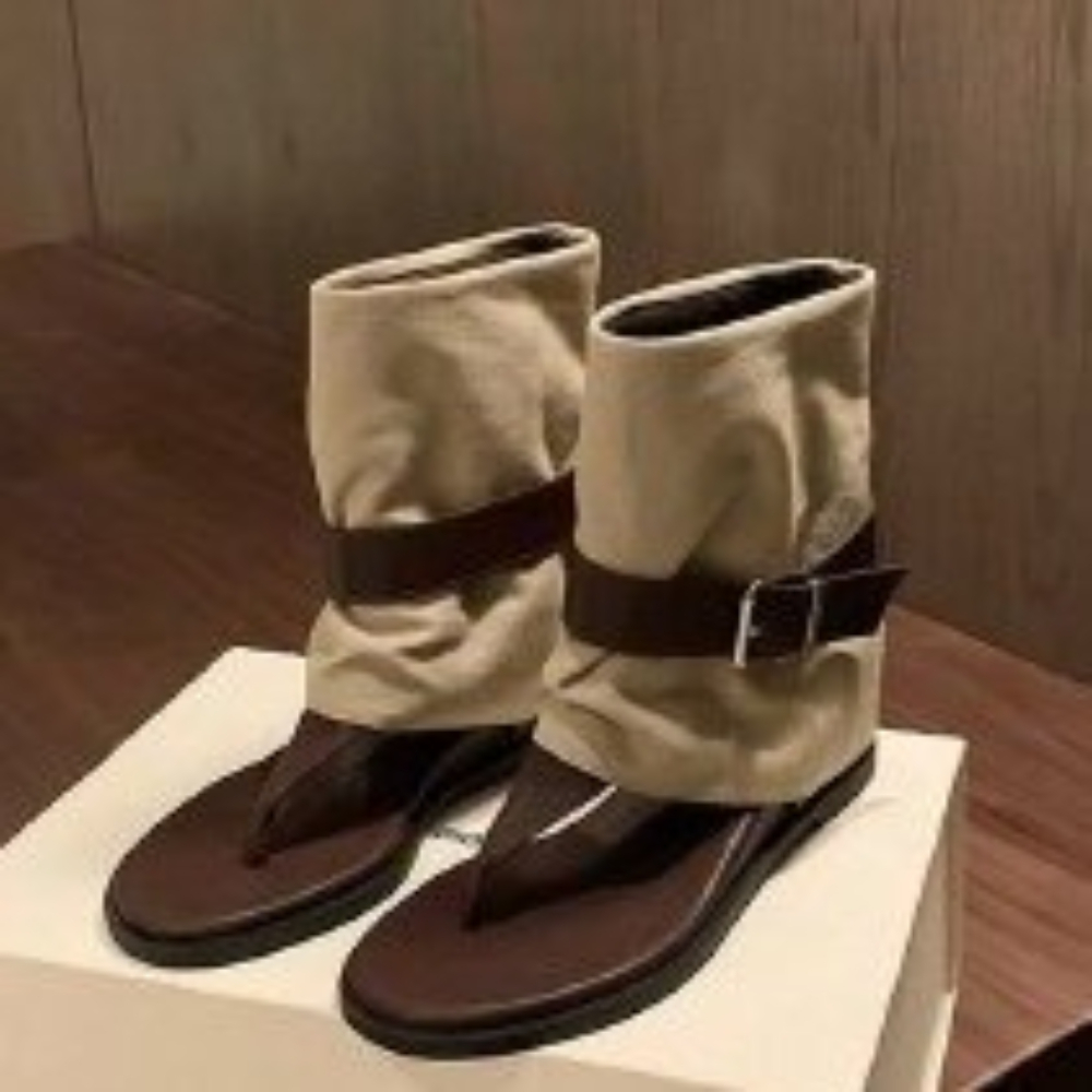 여성용 빈티지 컬러 블록 토 링 샌들, 벨트 버클이 있 - Vintage Fashion Rings 리뷰 및 가격