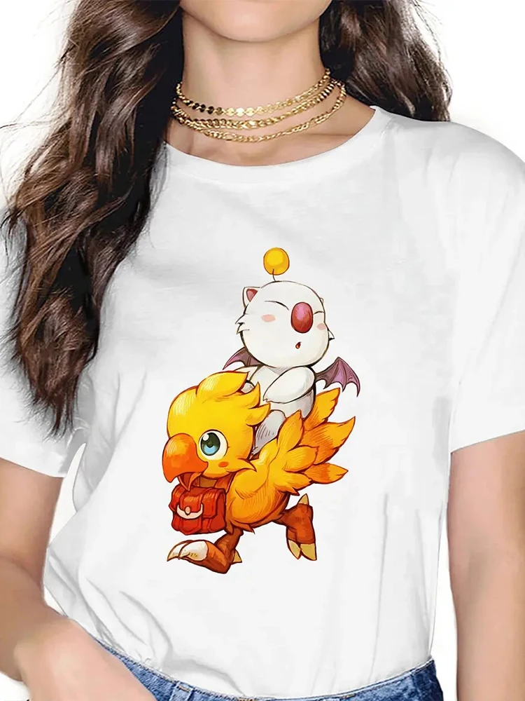 파이널 판타지 게임 초코보 Tshirt 그래픽 여성 탑 - Vintage Fashion Game 리뷰 및 가격
